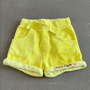 Sunny Yellow Kids Shorts with Playful Design